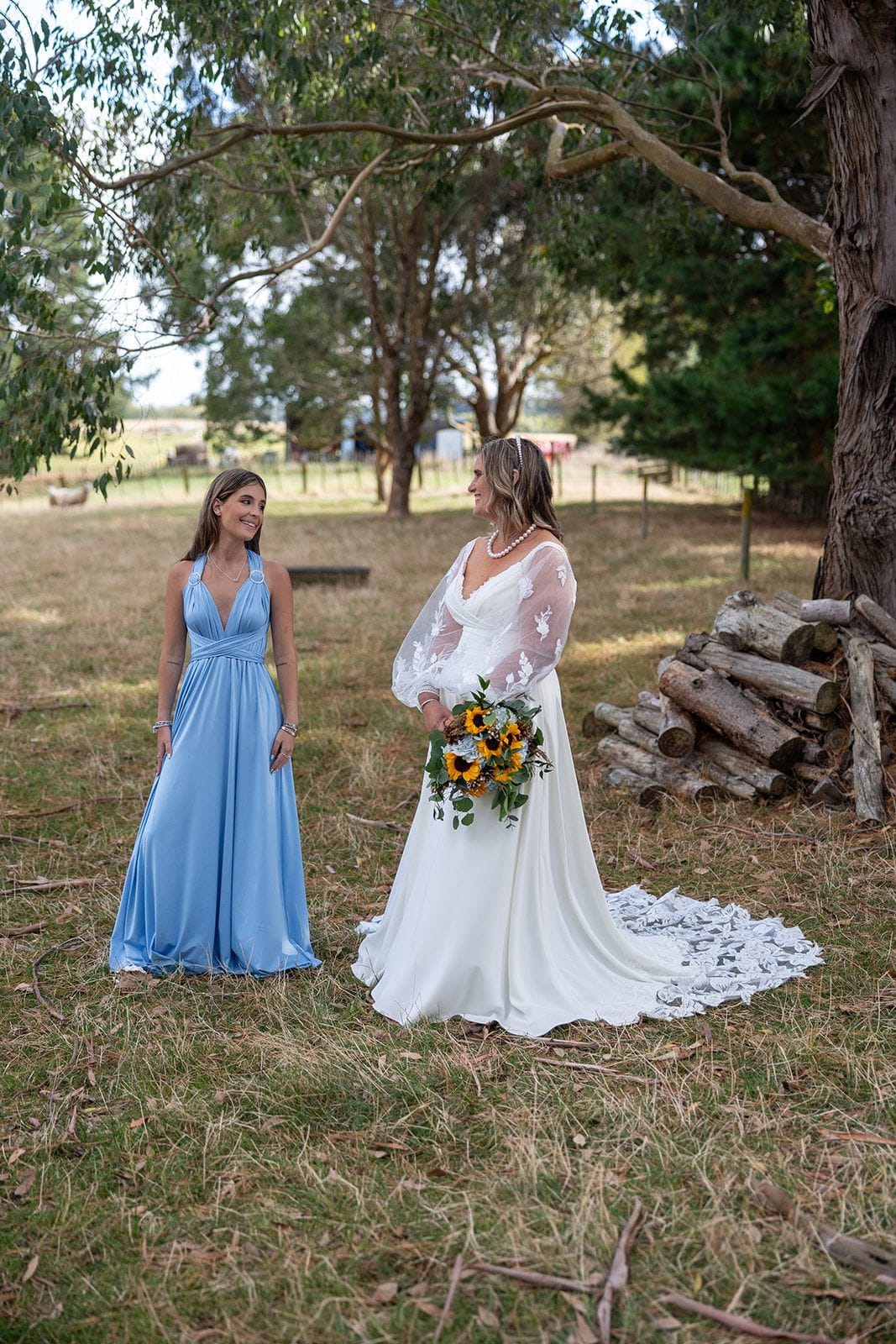 Bride preparing before the ceremony in Wellington