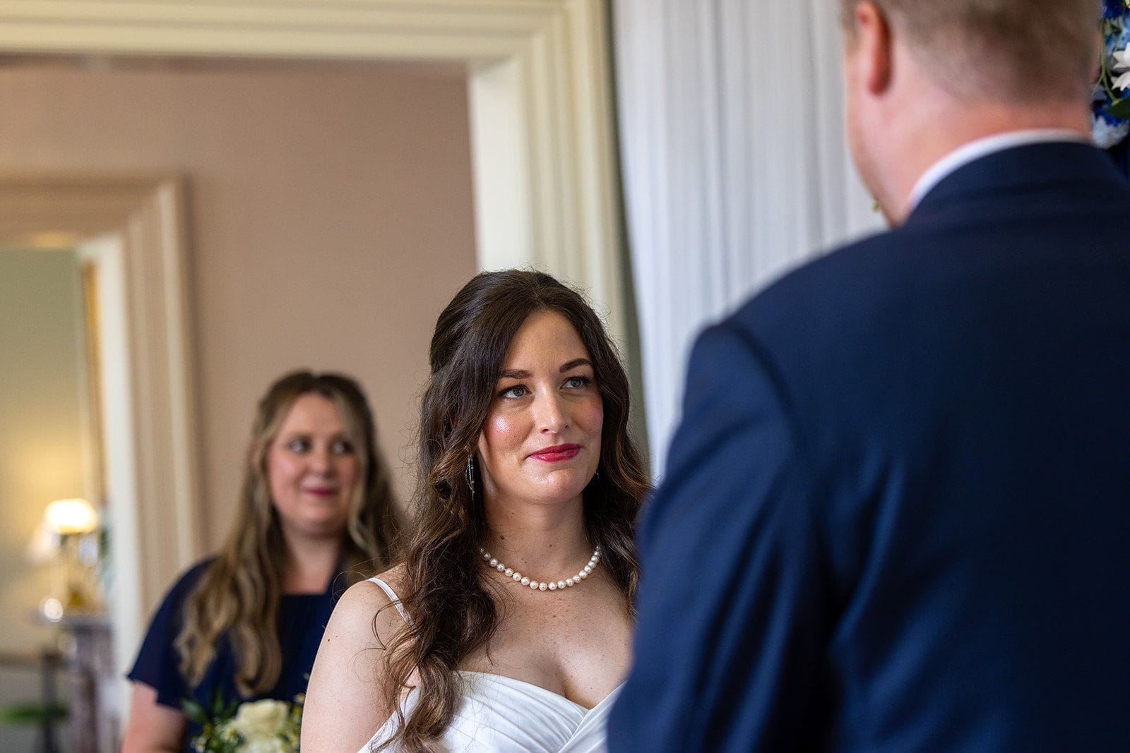 Wedding guests celebrating at a Wellington reception